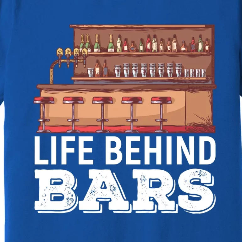 Life Behind Bars Bartender Alcohol Gift Premium T-Shirt