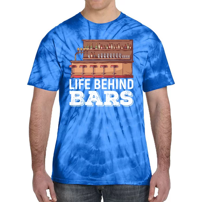 Life Behind Bars Bartender Alcohol Gift Tie-Dye T-Shirt