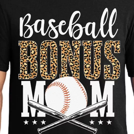 Leopard Baseball Bonus Mom Stepmother MotherS Day Pajama Set