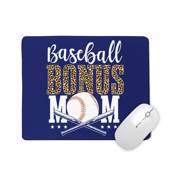 Leopard Baseball Bonus Mom Stepmother MotherS Day Mousepad