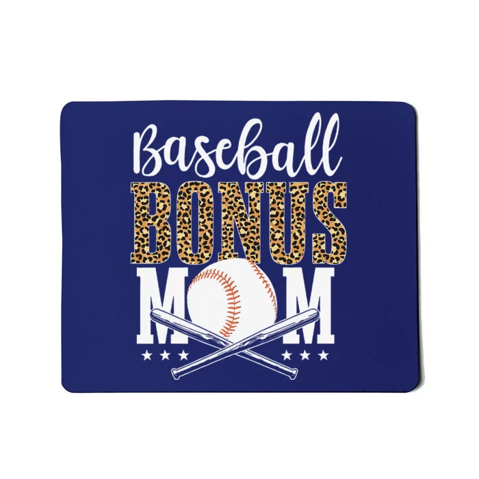 Leopard Baseball Bonus Mom Stepmother MotherS Day Mousepad