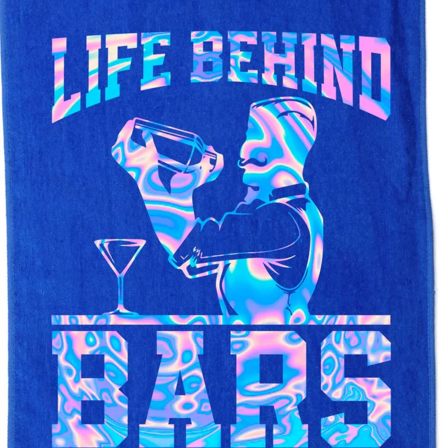 Life Behind Bars Bartender Gift Platinum Collection Golf Towel