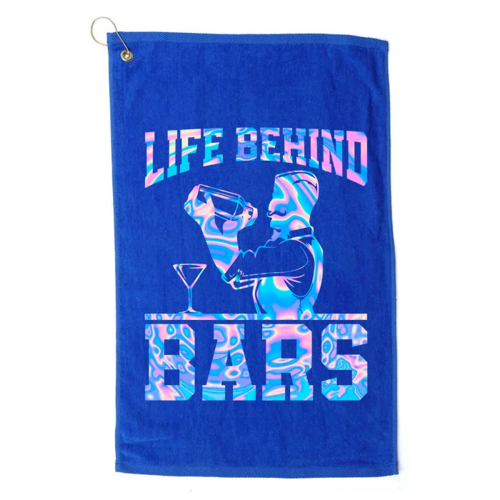 Life Behind Bars Bartender Gift Platinum Collection Golf Towel