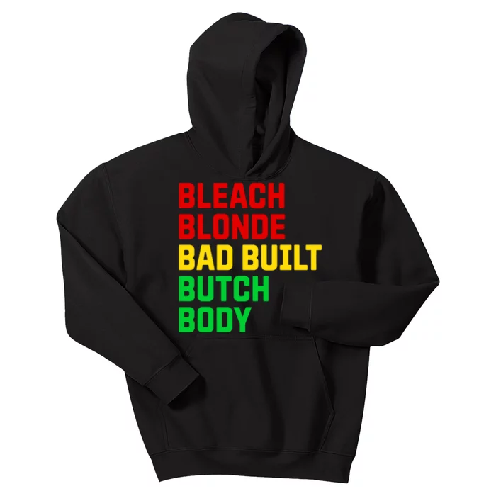 Lovedoveclarke Bleach Blonde Bad Built Botched Body Kids Hoodie