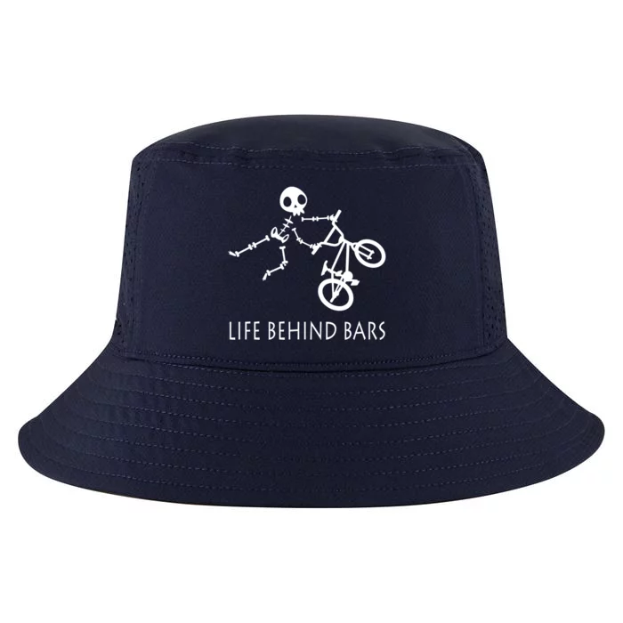 Life Behind Bars Bike Skeleton Bmx Biker Bicycle Rider Gift Cool Comfort Performance Bucket Hat