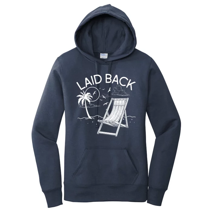 Laid Back Beach Vacation Time Women's Pullover Hoodie