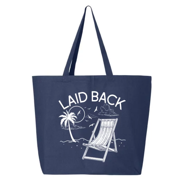 Laid Back Beach Vacation Time 25L Jumbo Tote