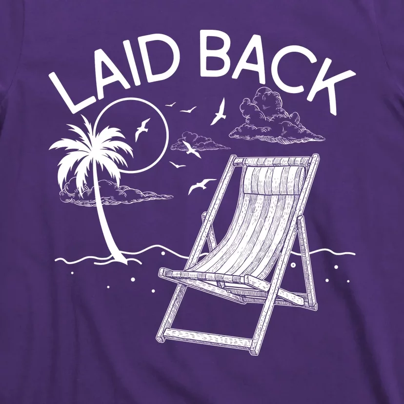 Laid Back Beach Vacation Time T-Shirt