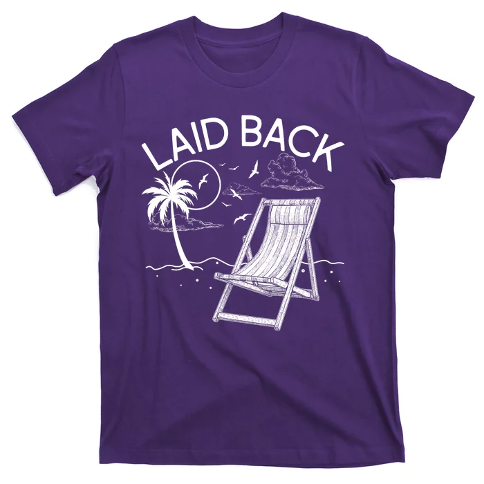 Laid Back Beach Vacation Time T-Shirt