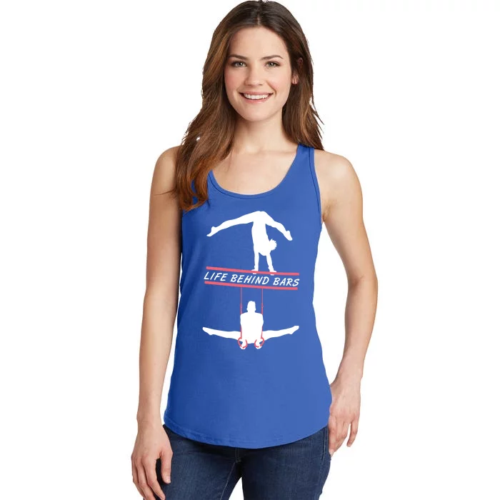 Life Behind Bars Colorful Gymnastic Design Cool Gift Ladies Essential Tank