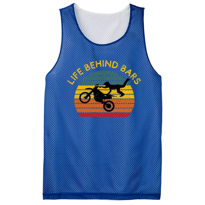 Life Behind Bars Dirt Bike Riding Mx Motocross Racing Gift Mesh Reversible Basketball Jersey Tank