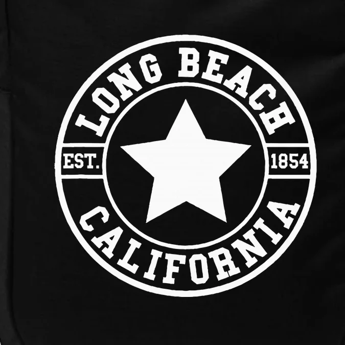 Long Beach California Athletic Throwback Design Classic Impact Tech Backpack