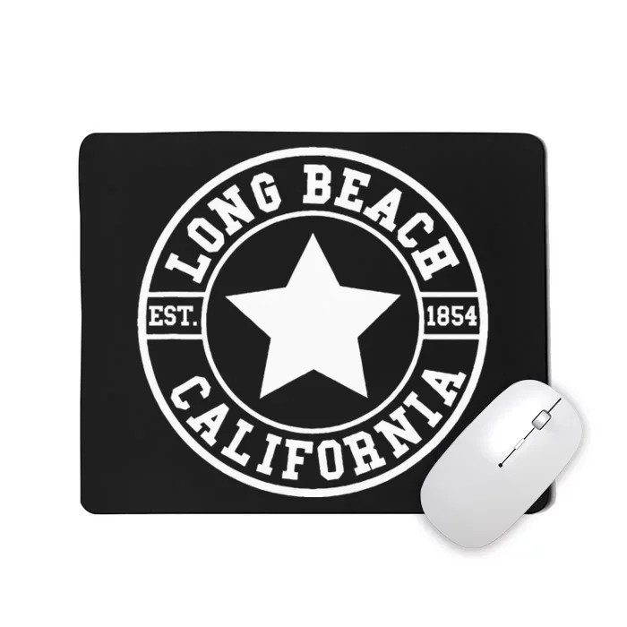 Long Beach California Athletic Throwback Design Classic Mousepad