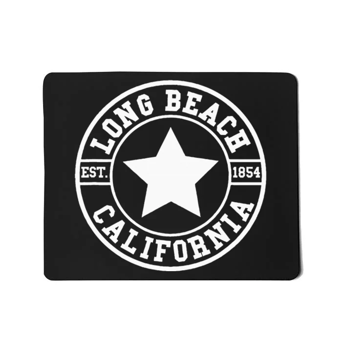 Long Beach California Athletic Throwback Design Classic Mousepad