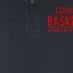 Louisville Basketball Compete Defeat Repeat Softstyle Adult Sport Polo