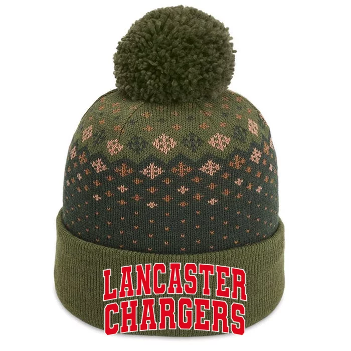 Lancaster Bible College Chargers 03 The Baniff Cuffed Pom Beanie