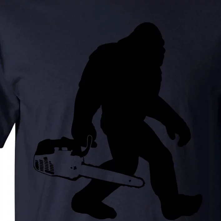 Lumberjack Bigfoot Chainsaw Sasquatch Logger Funny Tall T-Shirt