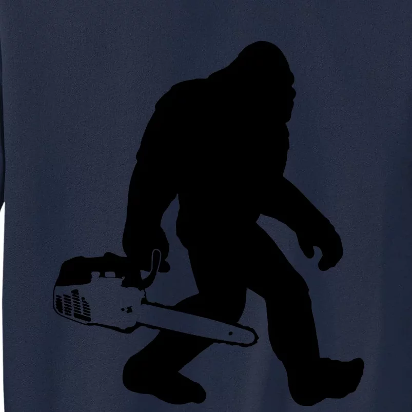 Lumberjack Bigfoot Chainsaw Sasquatch Logger Funny Tall Sweatshirt