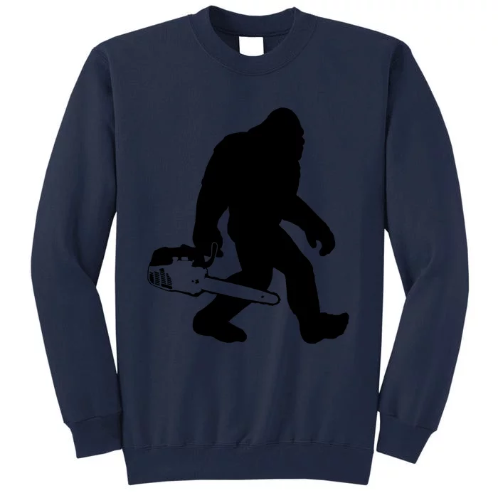 Lumberjack Bigfoot Chainsaw Sasquatch Logger Funny Tall Sweatshirt