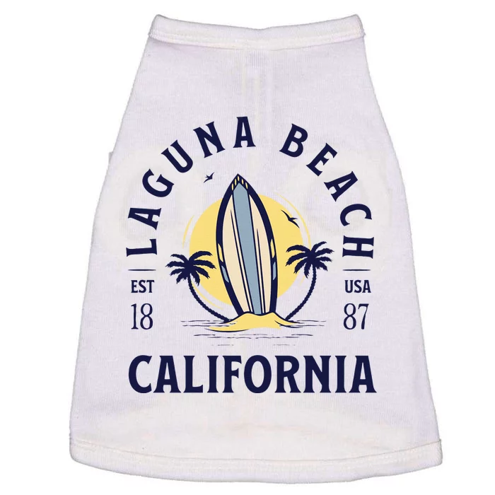 Laguna Beach California Surf Summer Vacation Vintage Doggie Tank