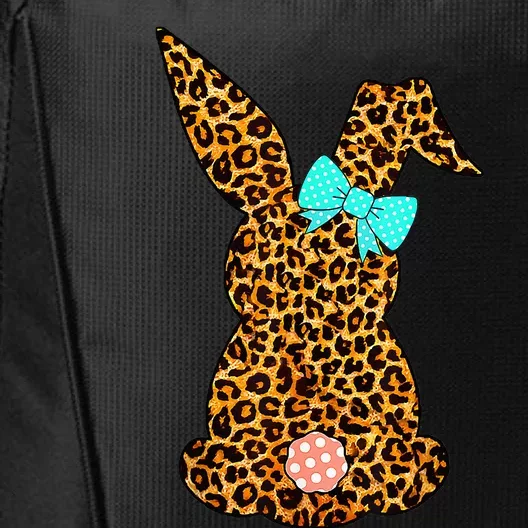 Leopard Bunny Cute Rabbit Happy Easter Day City Backpack