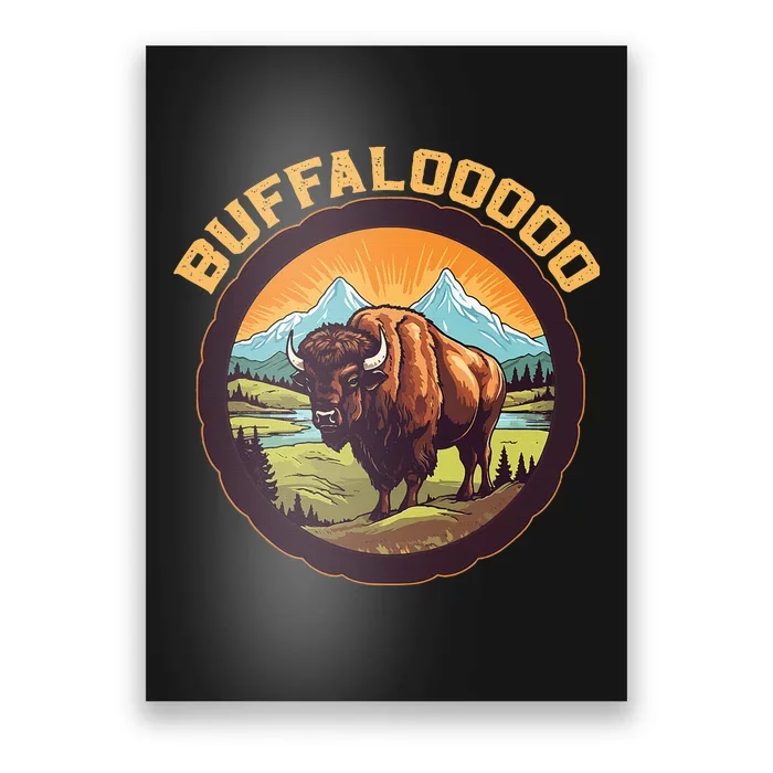 Lucky Buffalo Casino Slot Machine Buffalooooo Gambling Poster