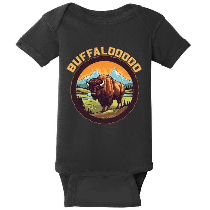 Lucky Buffalo Casino Slot Machine Buffalooooo Gambling Baby Bodysuit