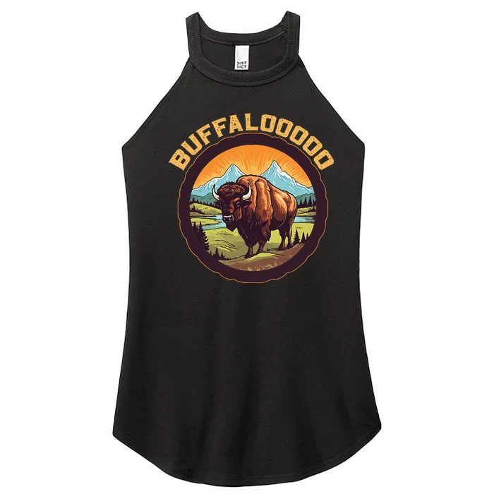 Lucky Buffalo Casino Slot Machine Buffalooooo Gambling Women’s Perfect Tri Rocker Tank