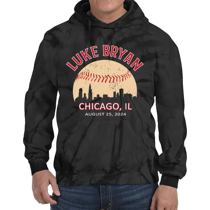 L.U.K.E B.R.Y.A.N Chicago Il August 25 2024 Tie Dye Hoodie