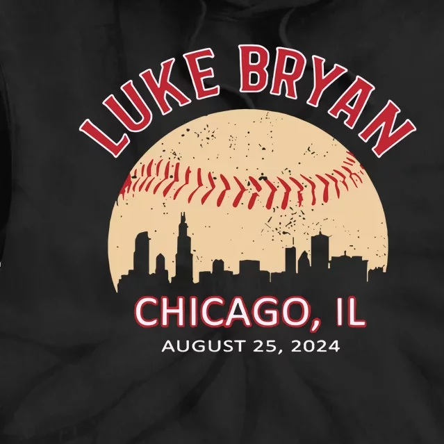 L.U.K.E B.R.Y.A.N Chicago Il August 25 2024 Tie Dye Hoodie