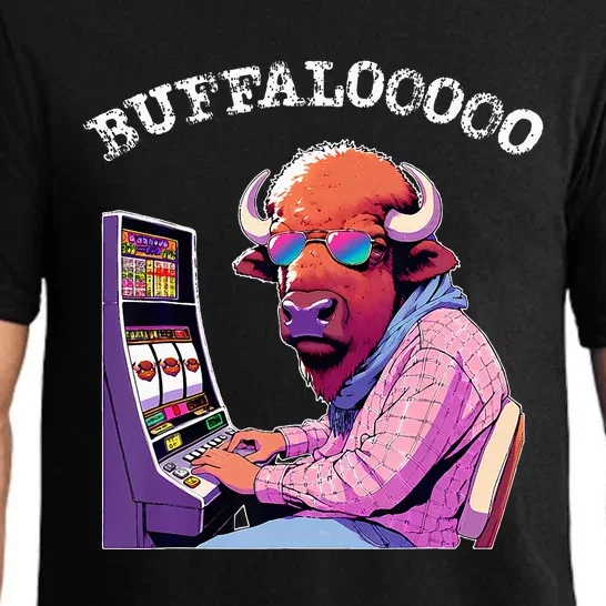 Lucky Buffalo Casino Slot Machine Buffalooooo Gambling Pajama Set