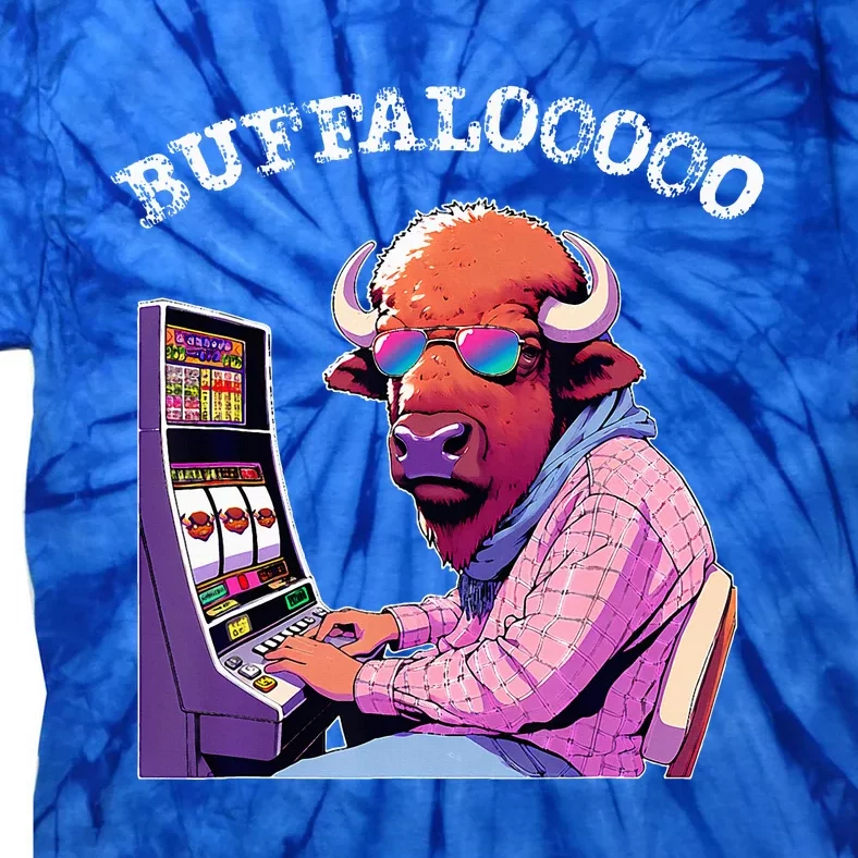 Lucky Buffalo Casino Slot Machine Buffalooooo Gambling Tie-Dye T-Shirt