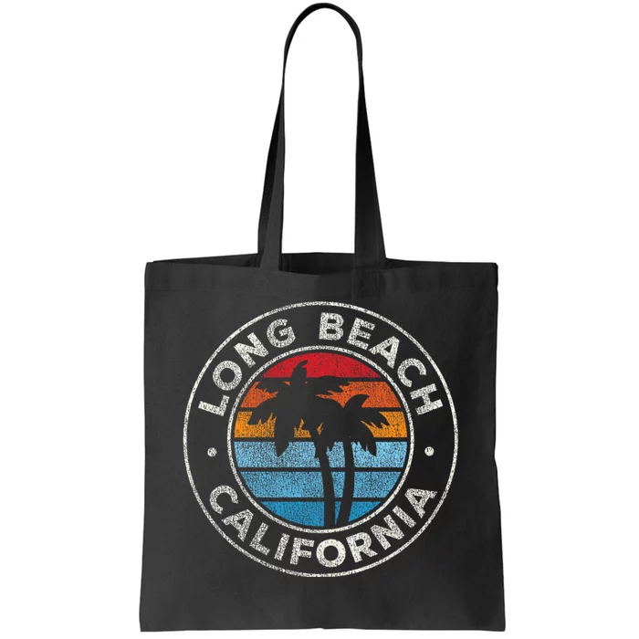 Long Beach California Ca Vintage Graphic Retro 70s Tote Bag