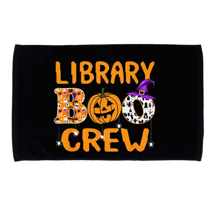 Library Boo Crew School Librarian Halloween Library Book Microfiber Hand Towel