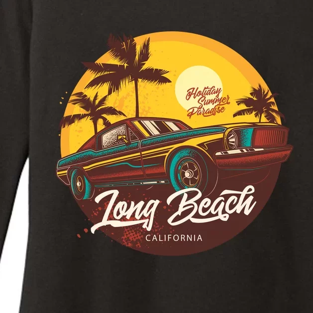 Long Beach California Womens CVC Long Sleeve Shirt