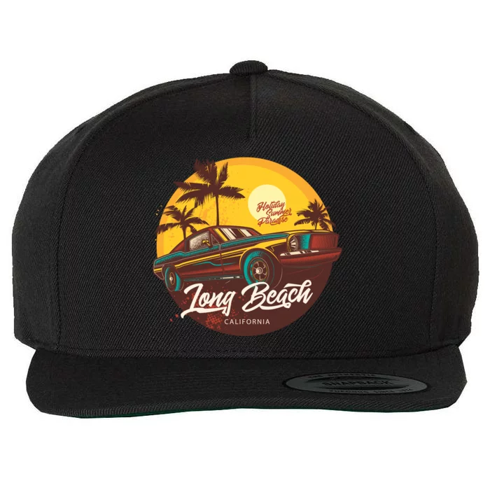 Long Beach California Wool Snapback Cap