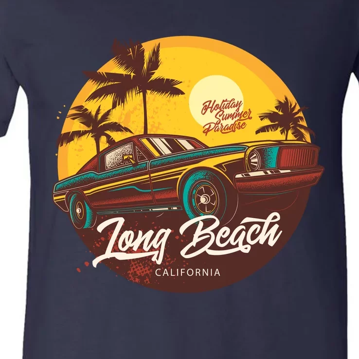 Long Beach California V-Neck T-Shirt