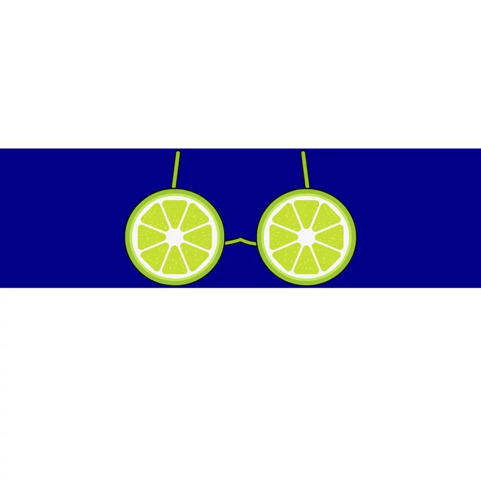 Lime Bra Costume Cute Easy Fruit Halloween Gift Bumper Sticker