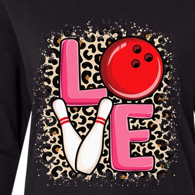 Love Bowling Cute Bowling Women Girls Bowler Womens Cotton Relaxed Long Sleeve T-Shirt