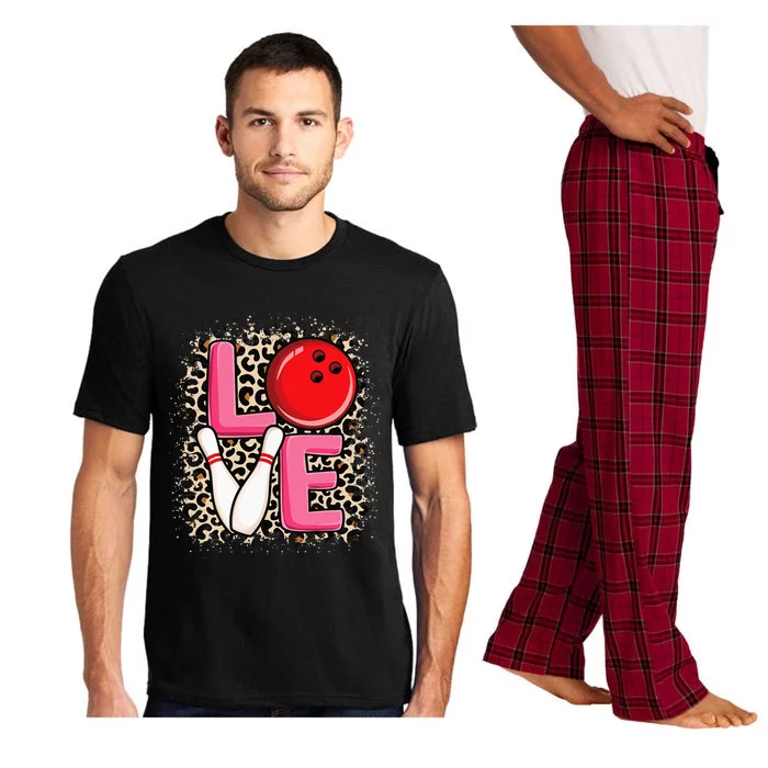 Love Bowling Cute Bowling Women Girls Bowler Pajama Set