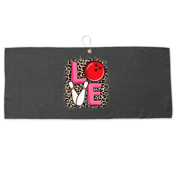 Love Bowling Cute Bowling Women Girls Bowler Large Microfiber Waffle Golf Towel