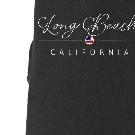 Long Beach California CA On Long Beach Doggie 3-End Fleece Hoodie