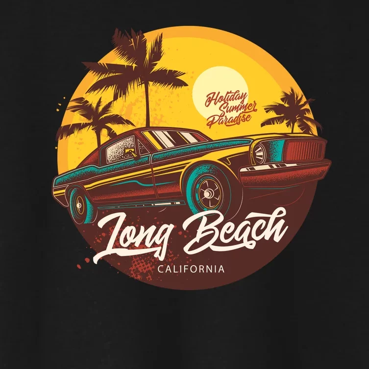 Long Beach California Women's Crop Top Tee