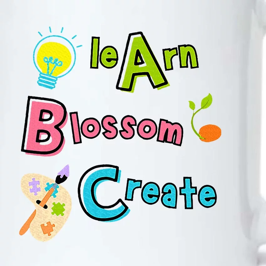 Learn Blossom Create Back To School Positive Abc Teacher Black Color Changing Mug