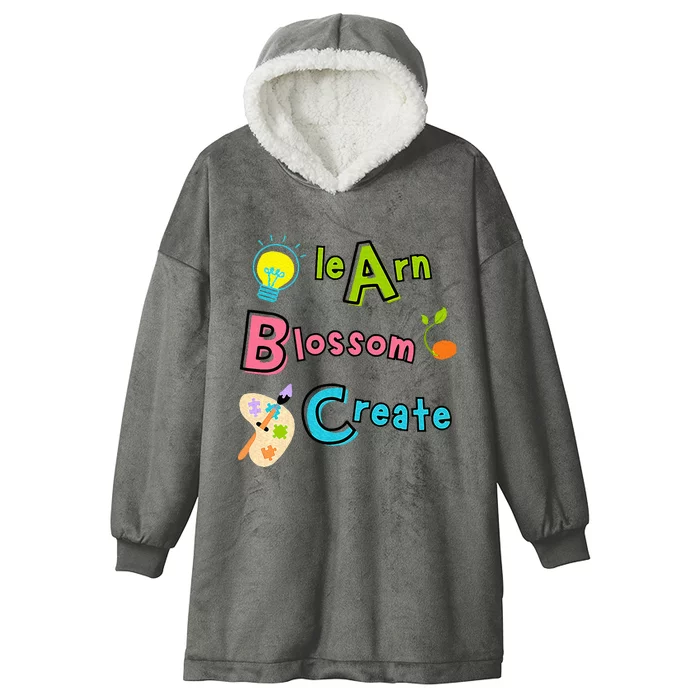 Learn Blossom Create Back To School Positive Abc Teacher Hooded Wearable Blanket