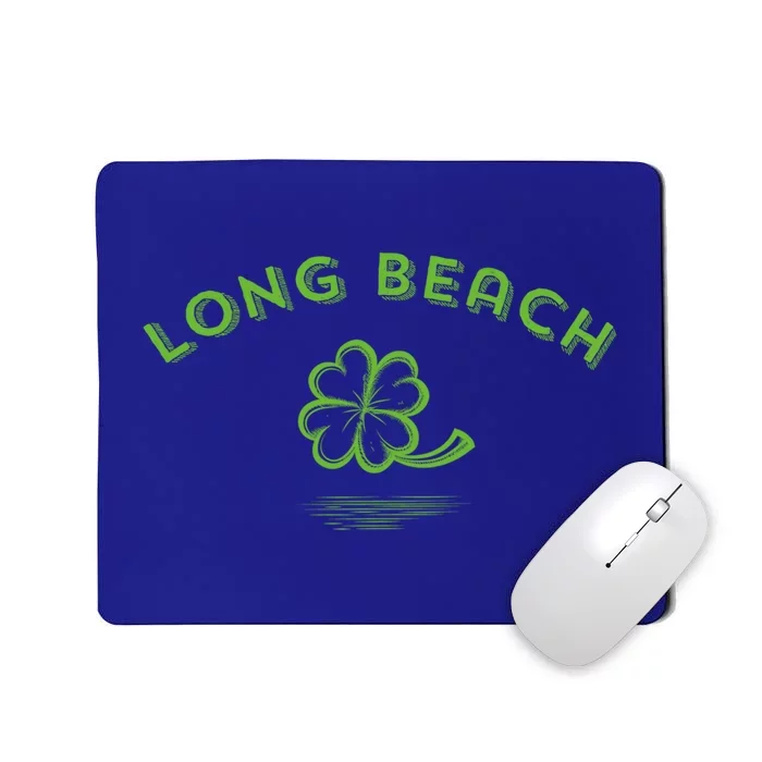 Long Beach California / Irish American Vintage Shamrock Gift Mousepad