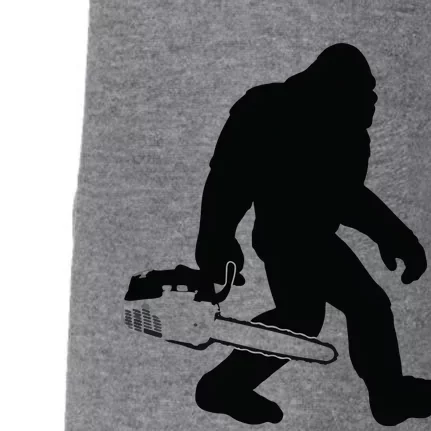 Lumberjack Bigfoot Chainsaw Sasquatch Logger Funny Doggie 3-End Fleece Hoodie