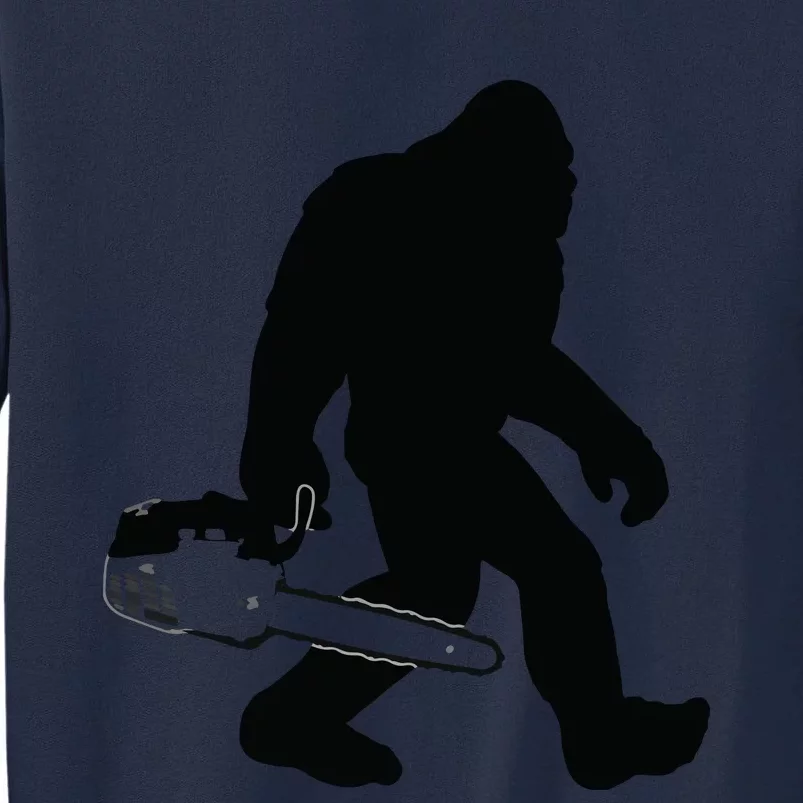 Lumberjack Bigfoot Chainsaw Sasquatch Logger Funny Tall Sweatshirt