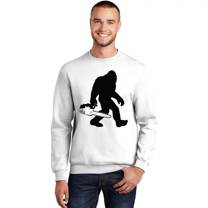 Lumberjack Bigfoot Chainsaw Sasquatch Logger Funny Sweatshirt