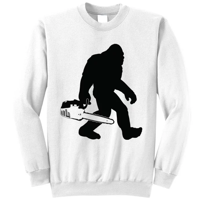 Lumberjack Bigfoot Chainsaw Sasquatch Logger Funny Sweatshirt